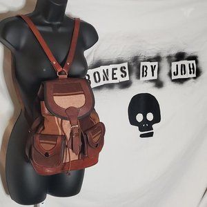 Inca Sun -Made in Bolivia Leather Backpack